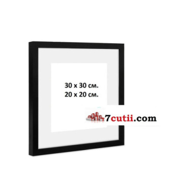 Rama pentru goblen cu diamante din lemn - 30х30cm sau 20х20cm  - in negru