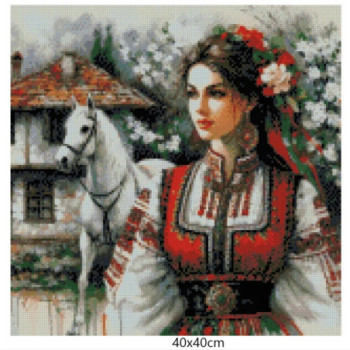 Goblen  de  diamante - In fata casei parintesti