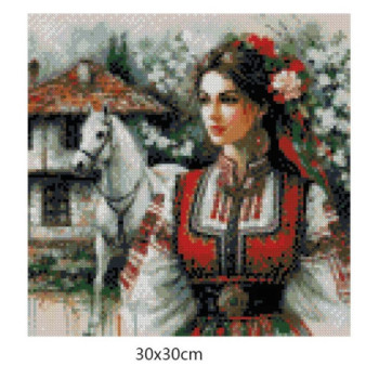 Goblen  de  diamante - In fata casei parintesti