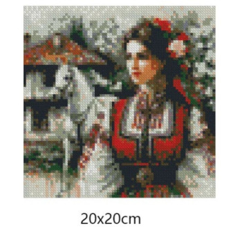 Goblen  de  diamante - In fata casei parintesti