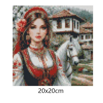 Goblen  de  diamante - Sultana si calul alb