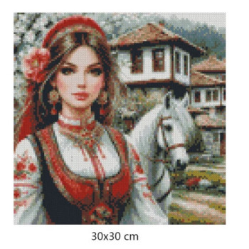 Goblen  de  diamante - Sultana si calul alb