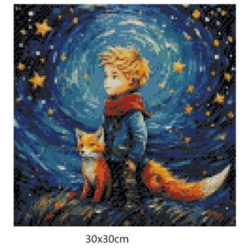 Goblen de diamante - Micul print si vulpea roscata