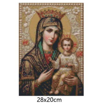 Goblen  de  diamante - Fecioara cu pruncul - Regina Reginelor