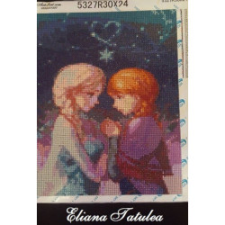 Goblen cu diamante - Elsa si Anna pentru totdeauna - Frozen