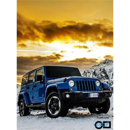 Goblen cu diamante - Jeep 